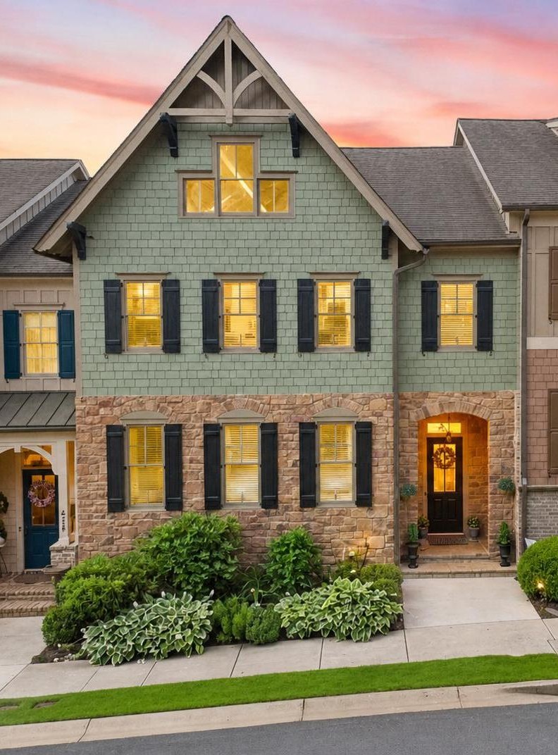 217 Trecastle Square at dusk